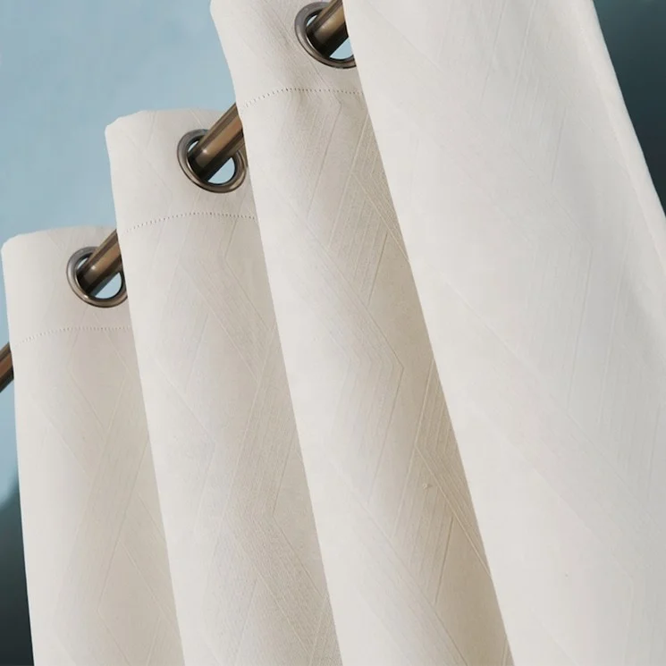 Bindi профессиональный производитель белая жаккардовая ткань для затемняющих штор