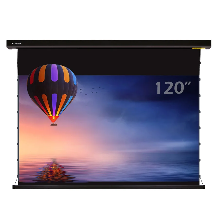 NEW 120 Inch Motorized Projector Screen CLR Screen 16:9 4K UHD Ceiling Light Rejecting For Ultra Short Throw UST Projectors