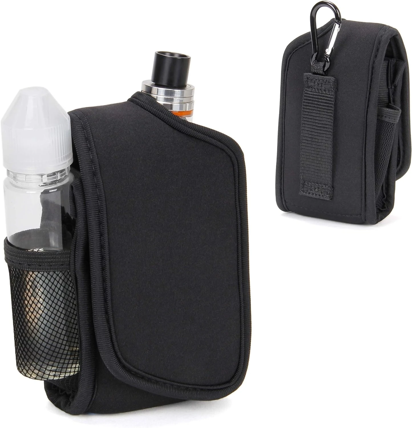 Neoprene  Small Bag Carrying Case and Pen Holster for Box Mods and Tanks Smoke Juice with Belt Loop and Carabiner Clip