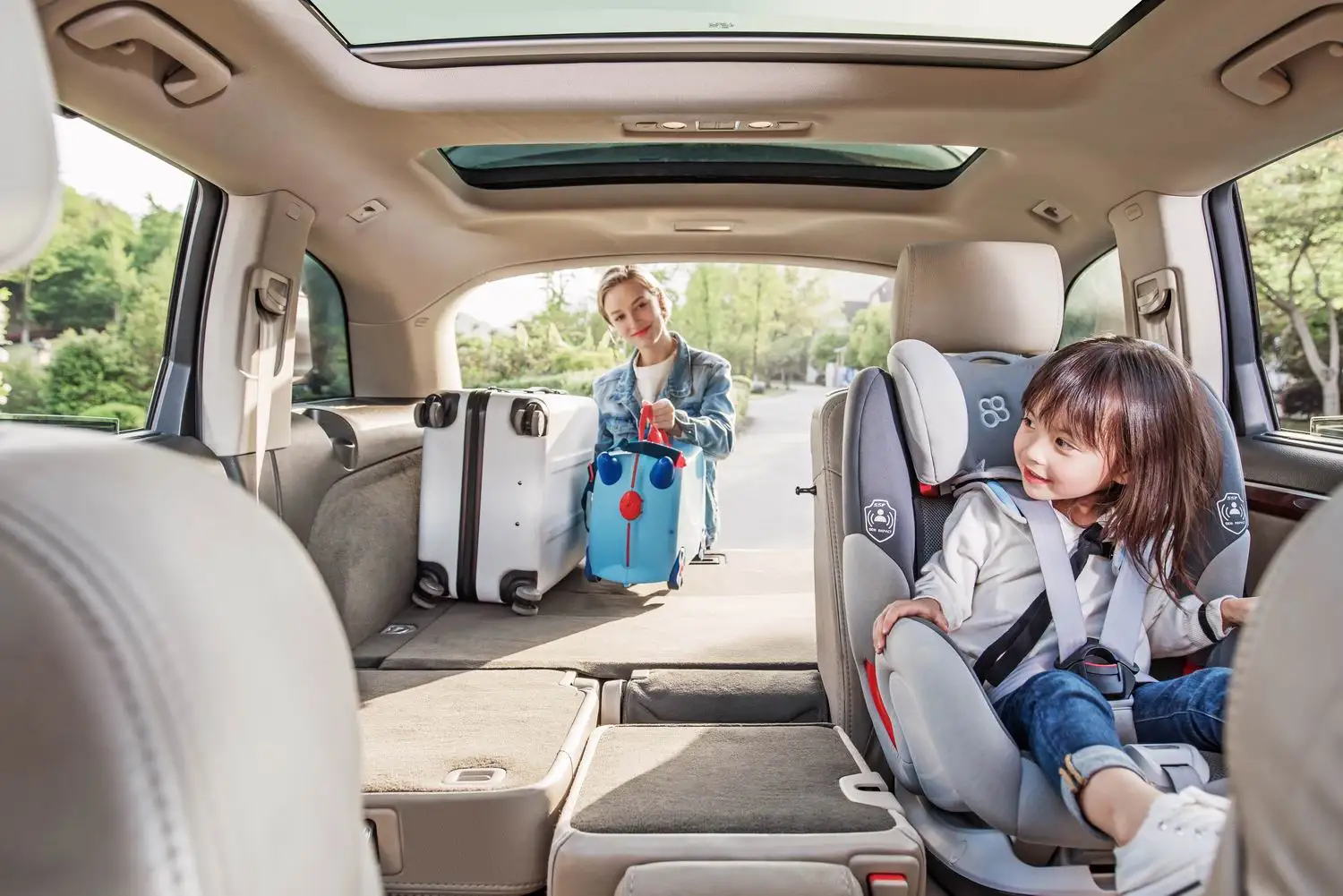Новые стильные откидные детские автокресла Isofix Grey Group 0 + I Ii