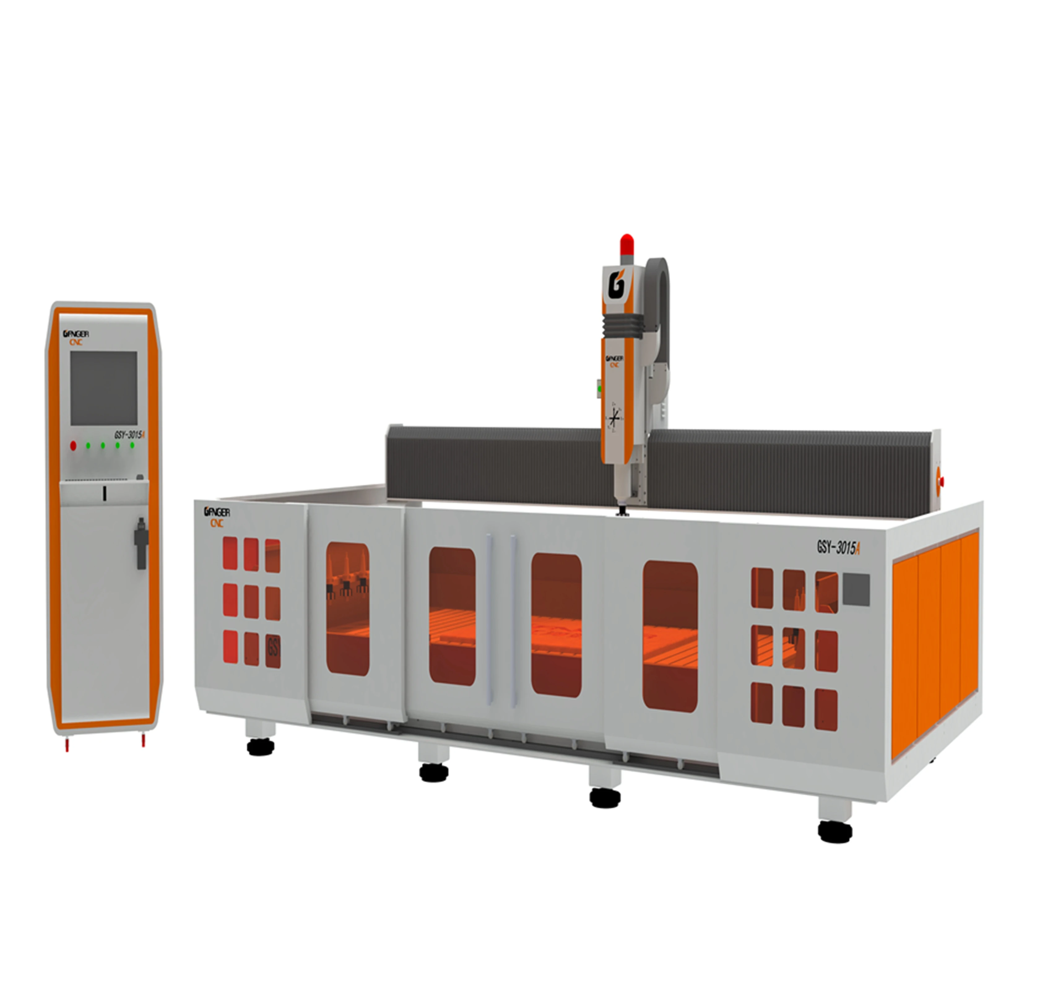 CNC Stone Cutting Machine for Marble Granite Countertop Slab Processing with Stone Tools