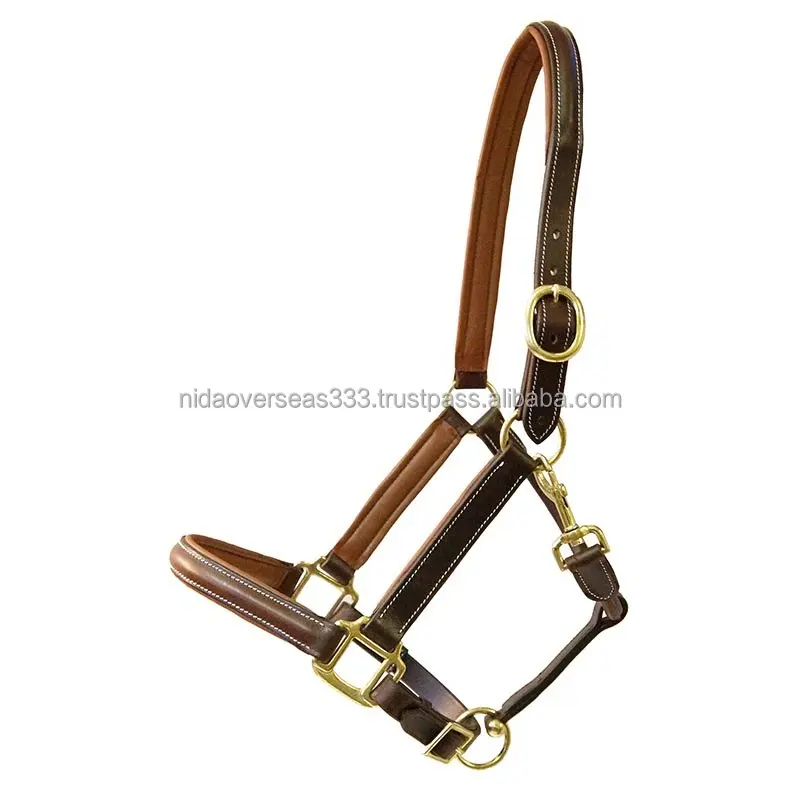 Horse Soft Padded Leather Horse Halter