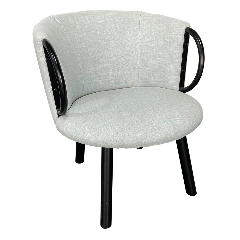 Italian style latest design home furniture fabric comfortable minimalist armchair