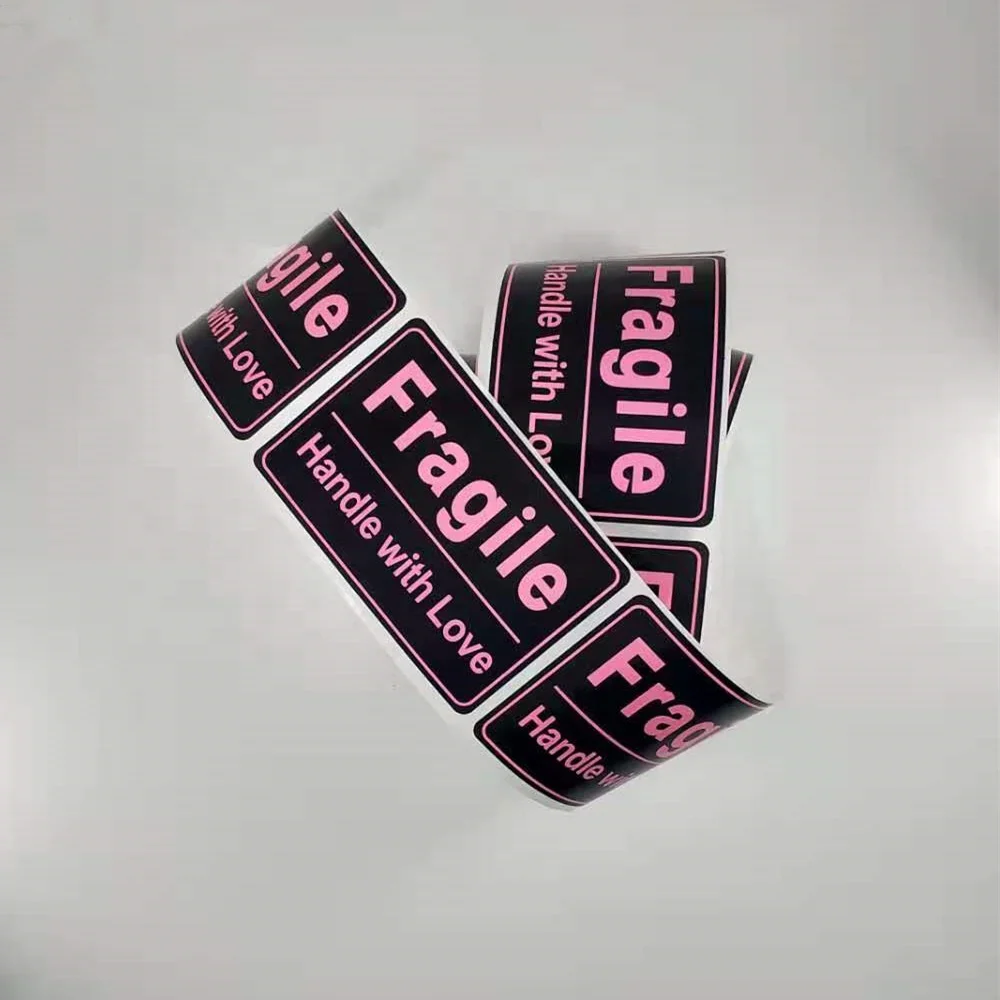  Fragile shipping Stickers 2' x 3' Handle with Care love label- Thank You Shipping Labels Warning 500