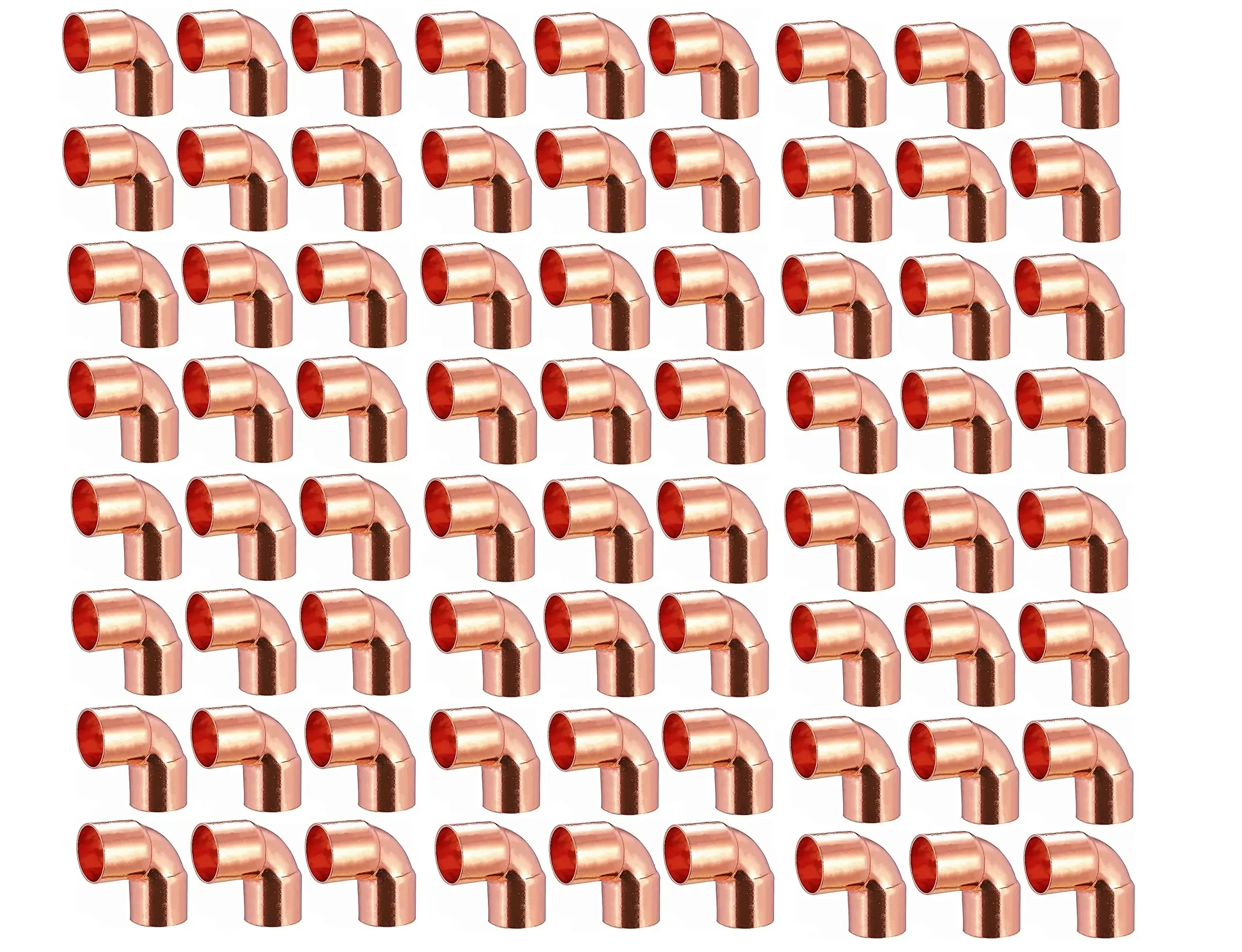 BODE Plumbing Copper 90 Degree Elbow Lead-Free Short Turn Pressure Copper Fitting With Sweat Solder Connection