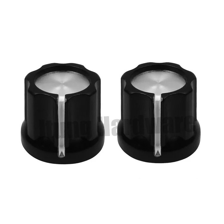 17x15 мм черная/серебряная крышка указки усилитель гитары плинтусный циферблат регулятор громкости ручка подходит для D вала