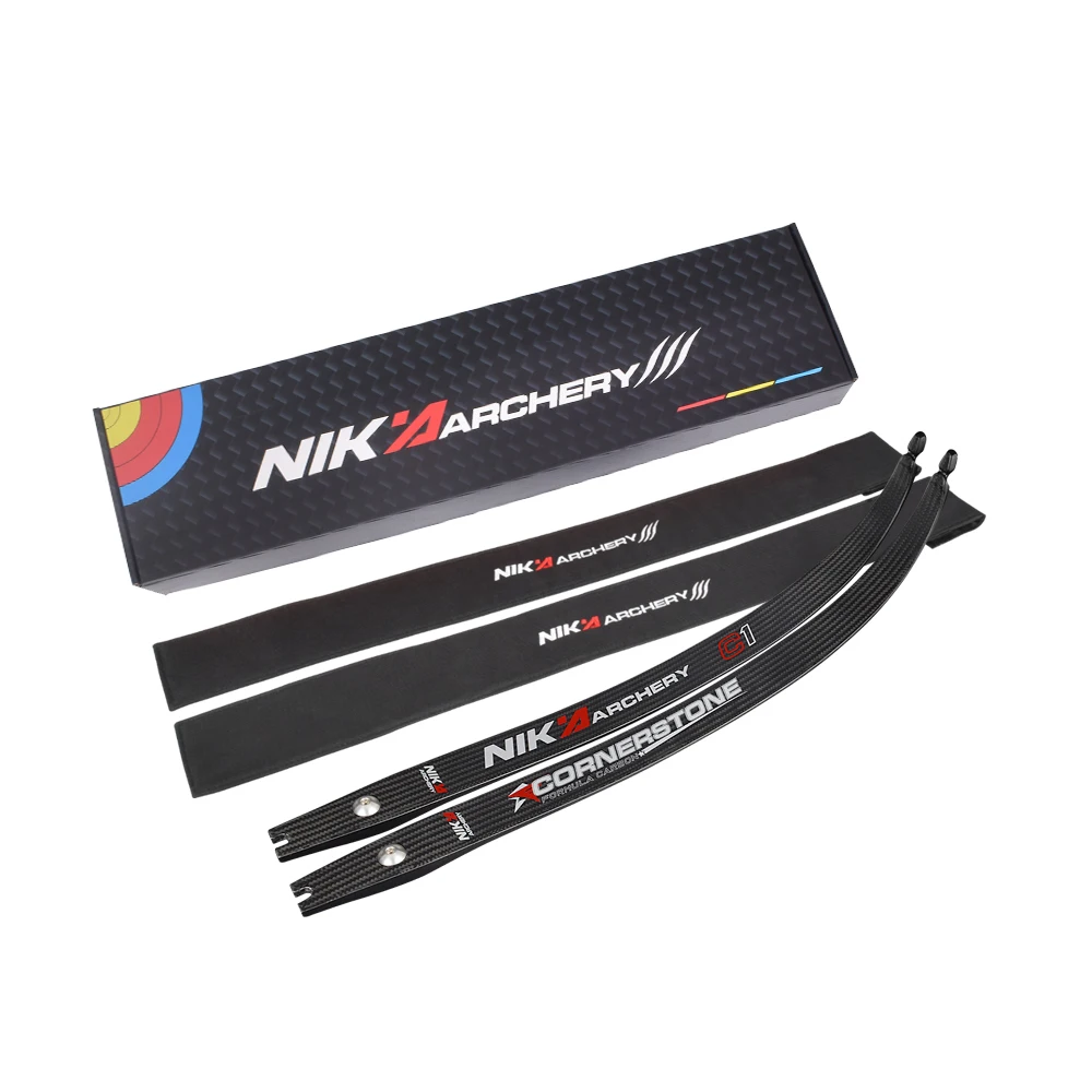 Nika Archery Carbon Fiber Limbs for Beginner Shooting Recurve Bow Cornerstone C1 ILF Limbs