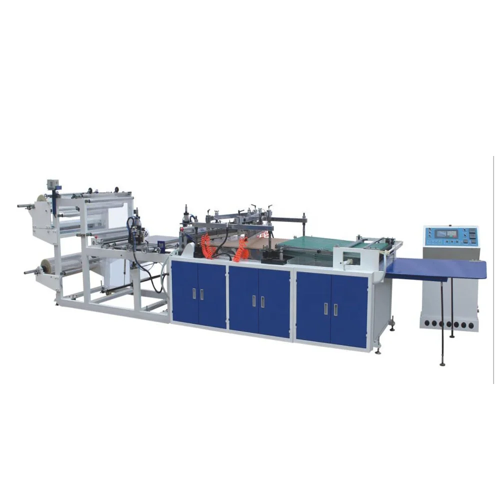 Taiwan quality automatic recycled plastic opp pp bopp polypropylene square bottom bag making machine
