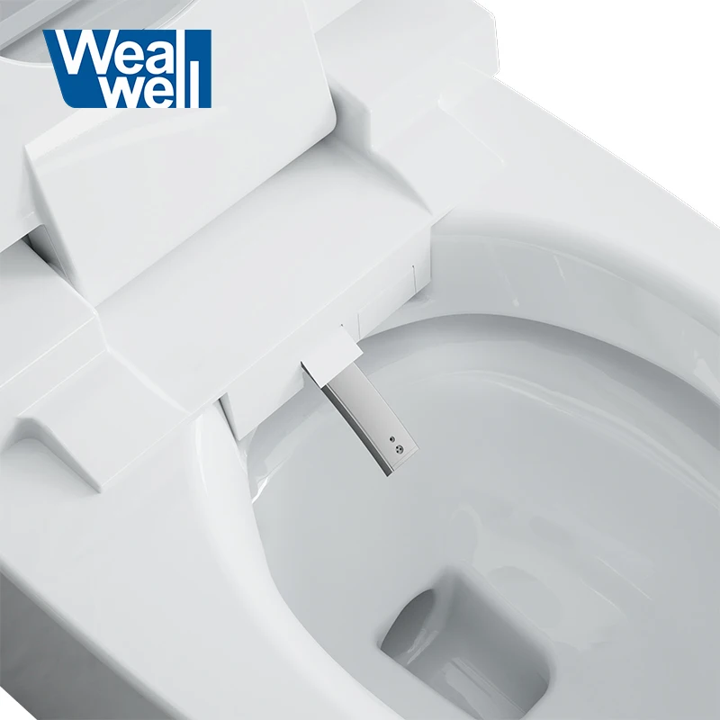 Watermark Certification Indicator Light Foot Sensor Flush Instant Heating Wash Water Wall Faced Smart Toilet