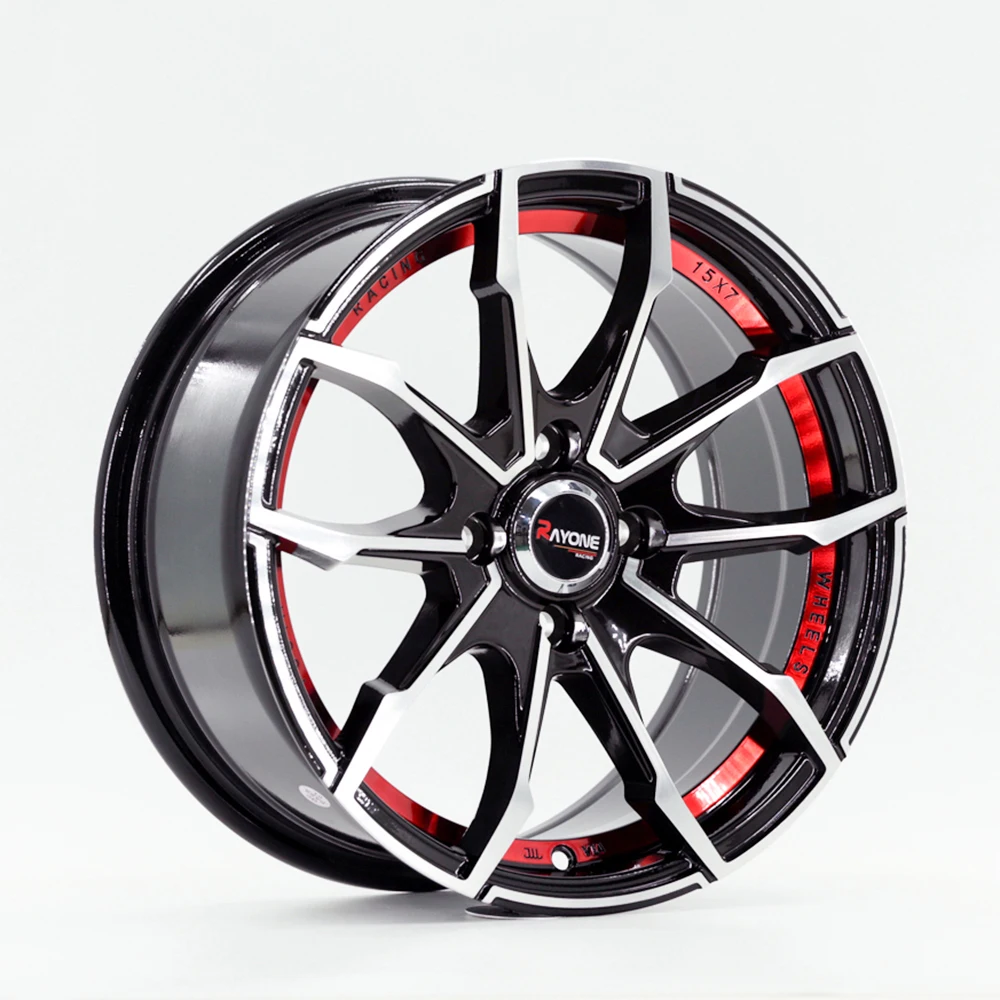 669 Factory Custom 15 Inch 4 Holes 4x100 Alloy Wheels For Passenger Car