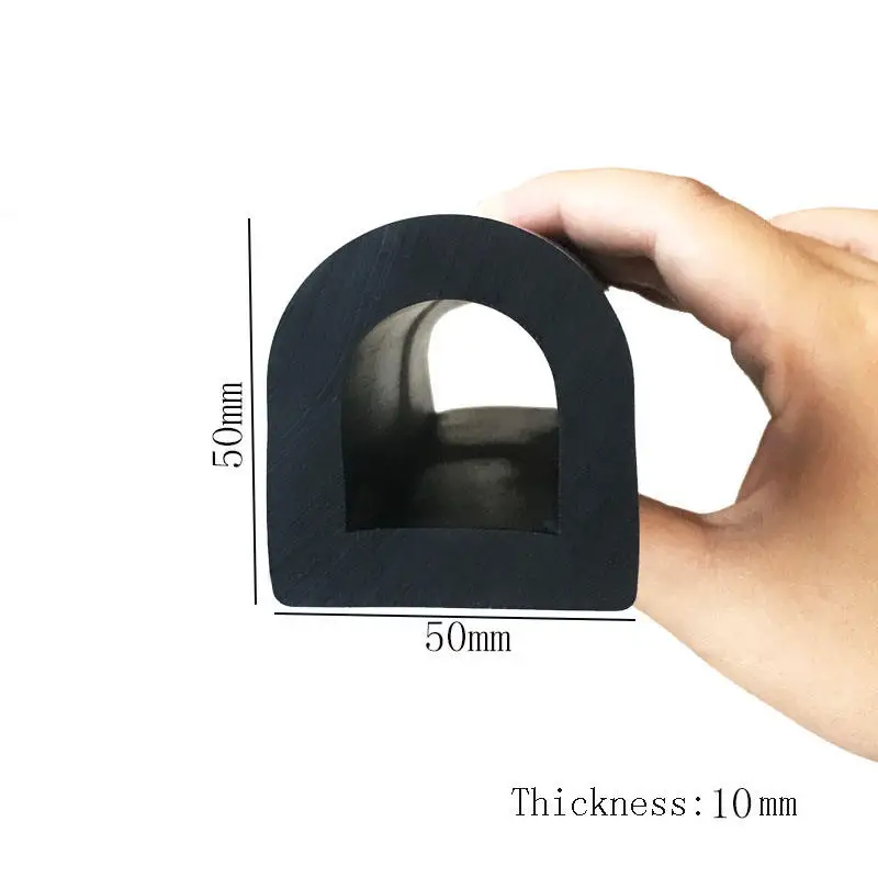 Custom rubber fender trim d type epdm seal