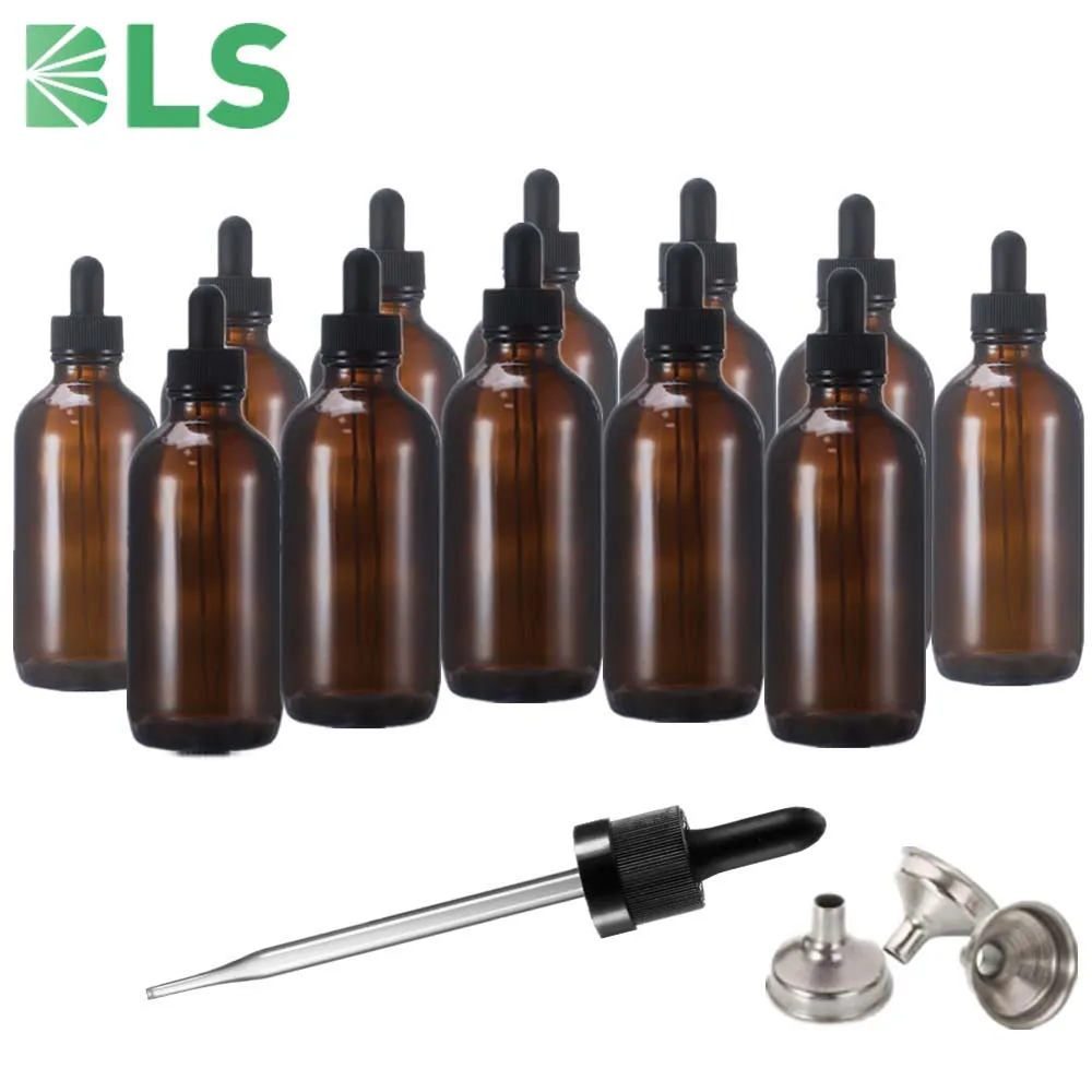 Wholesale 15ml 30ml 120ml 230ml cosmetic packaging frosted amber boston glass essential oil dropper bottle