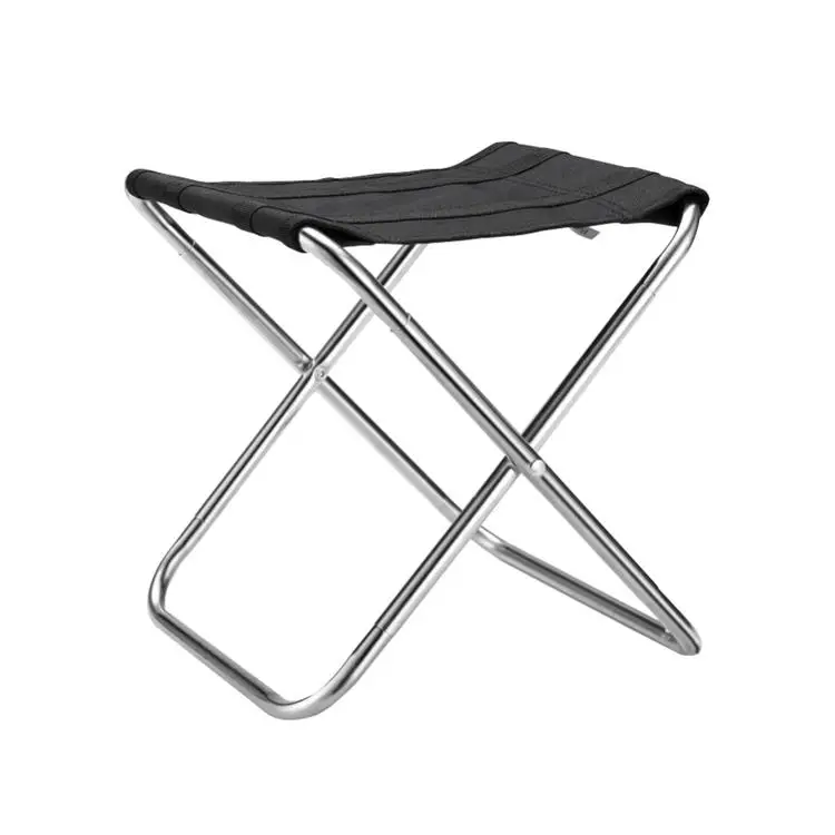 Ultralight Metal Aluminum Picnic footstool folded Outdoor camping mini fishing chairs pocket foldable stool for barbecue Hiking