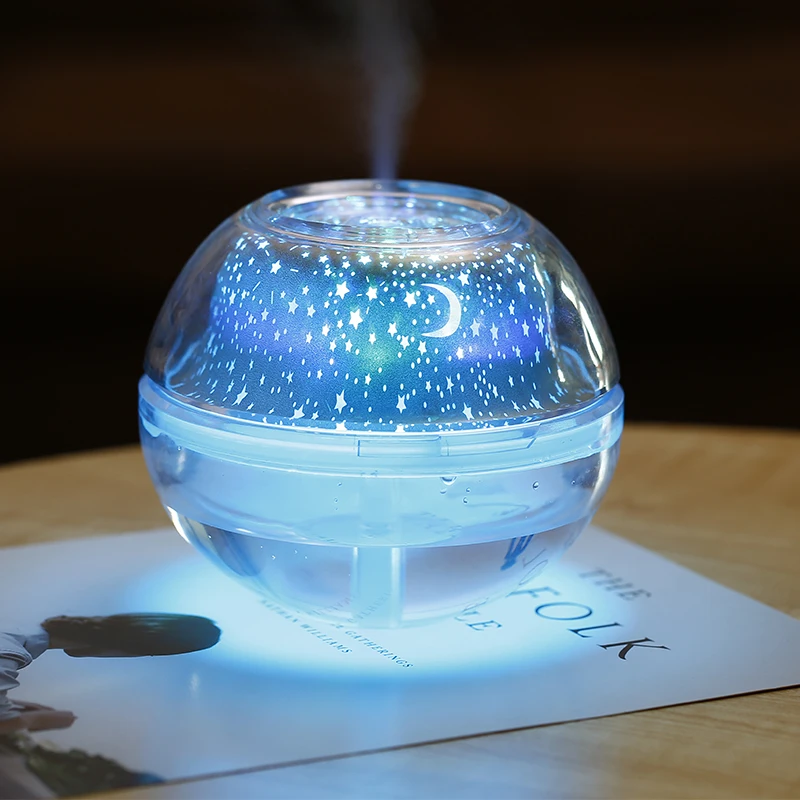 Decorative color light kids gift USB ultrasonic cold mist aroma air humidifier essential oil diffuser for Festival decoration