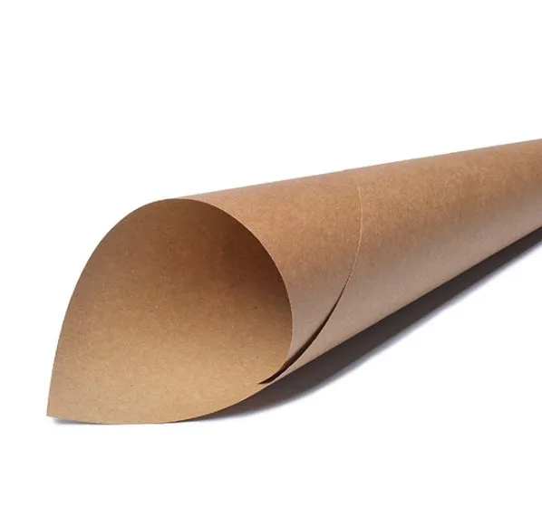 Food grade craft paper with pe coating waterproof 260gsm brown kraft jambo paper roll for cup salad bowl