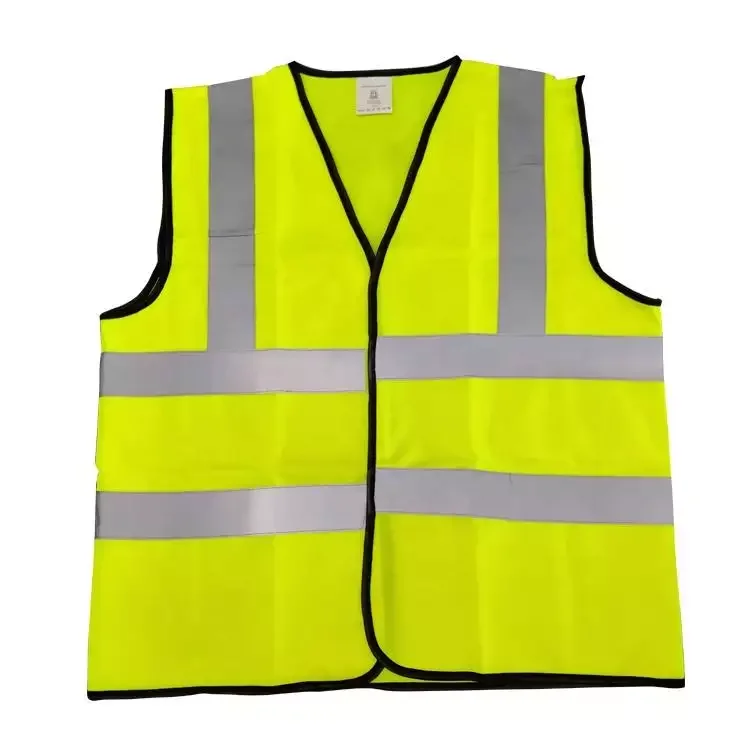 650mm Yellow High Visibility Custom Reflective Safety Vest for Warning Construction Safety Vest With Custom Logo