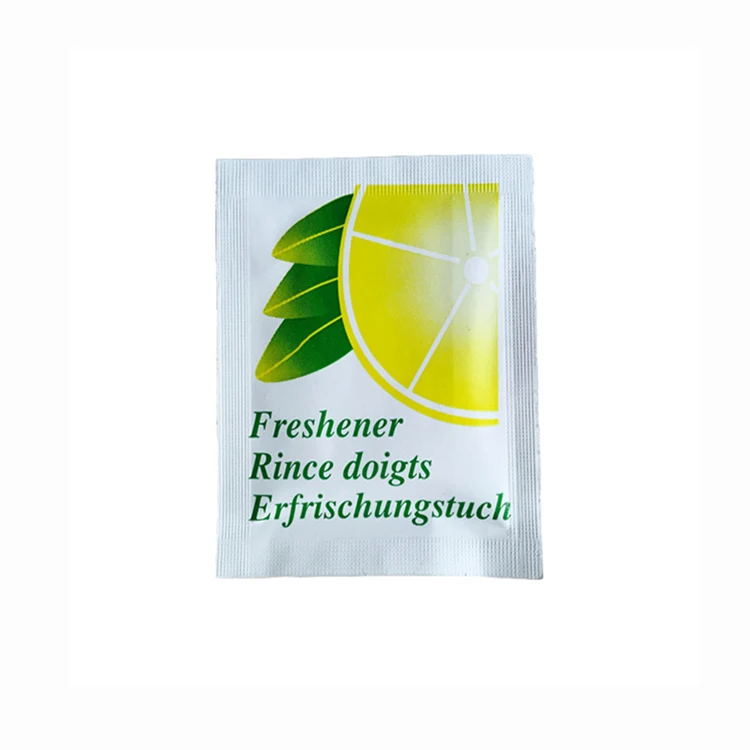 Customized Individual Wrapped Refreshing Cleaning Wet Tissue Wipes for Restaurants