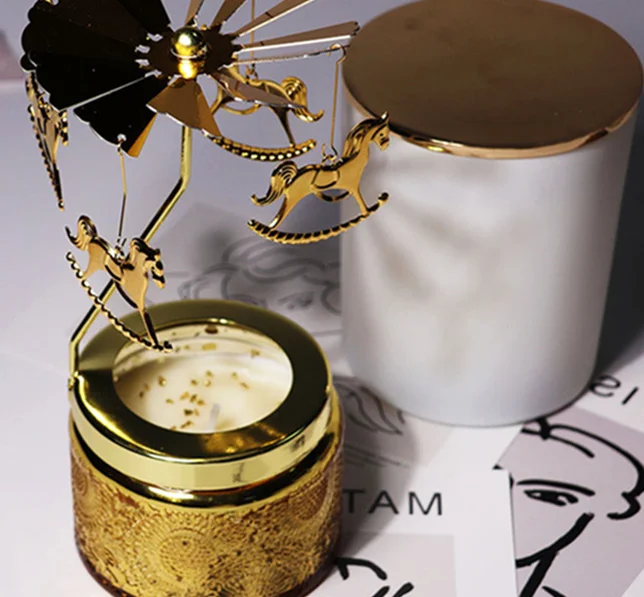 Wholesale Valentines Tag Mass Customization Home Decoration Natural Soy Wax  Wood Wick Scented Crystal Candle