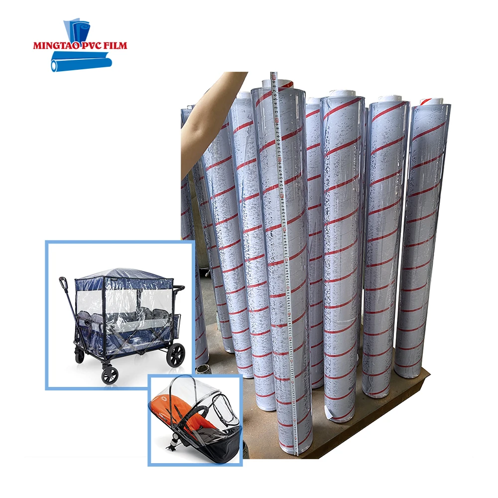 Eco-friendly Fireproof Soft Glass Transparent PVC film China Trade