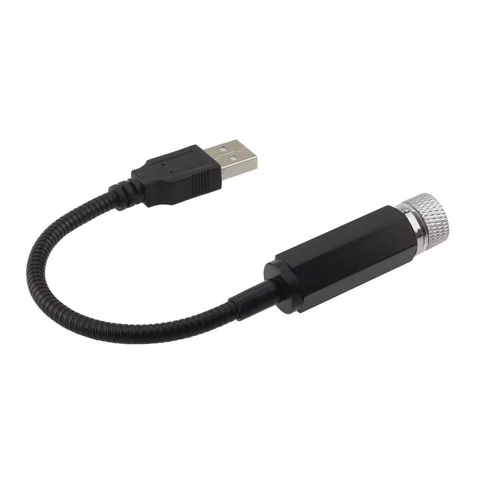 Mini USB red star car universal Adjustable Decorative Romantic USB Mini LED Car Roof Star Night Light Projector Atmosphere