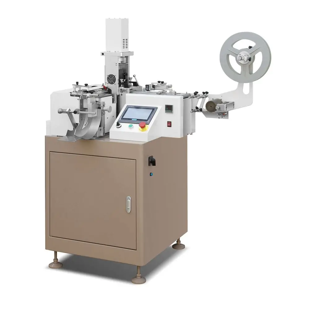 Fully Automatic Micro-Computer Ultrasonic Center Fabric Roll Label Cutting and Folding Machine