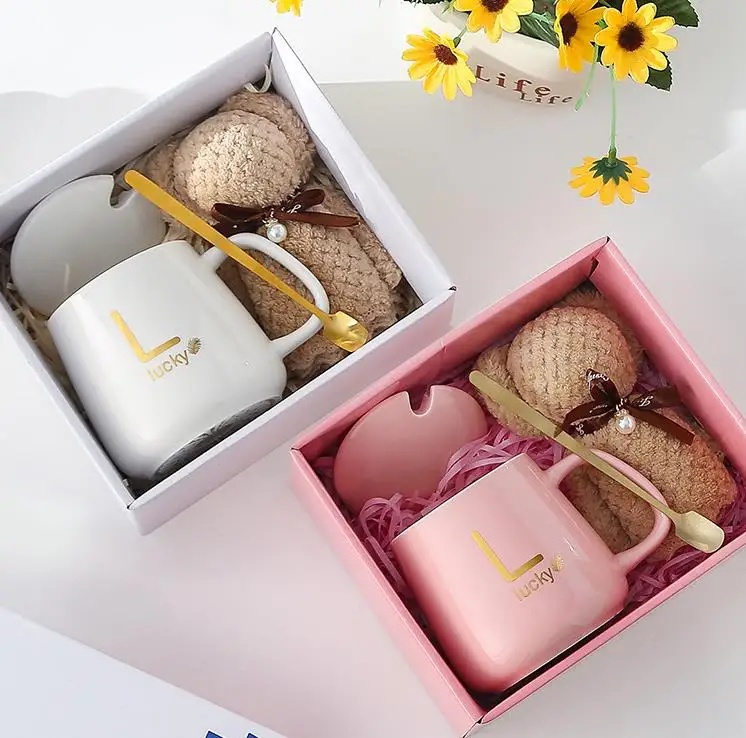 Christmas Valentines Wedding Gifts For Guests Birthday gift set Souvenirs Mug Cup Towel For Women Her bridesmaid gift box set