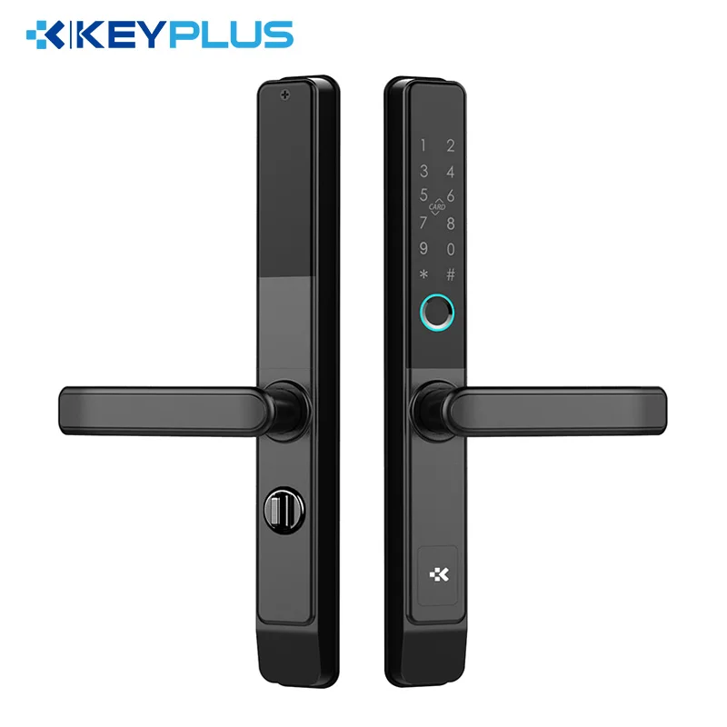 New Released Aluminum Door Lock Slim Designed TT Lock Fingerprint Opening Multiple Colors for Option Smart Door Lock