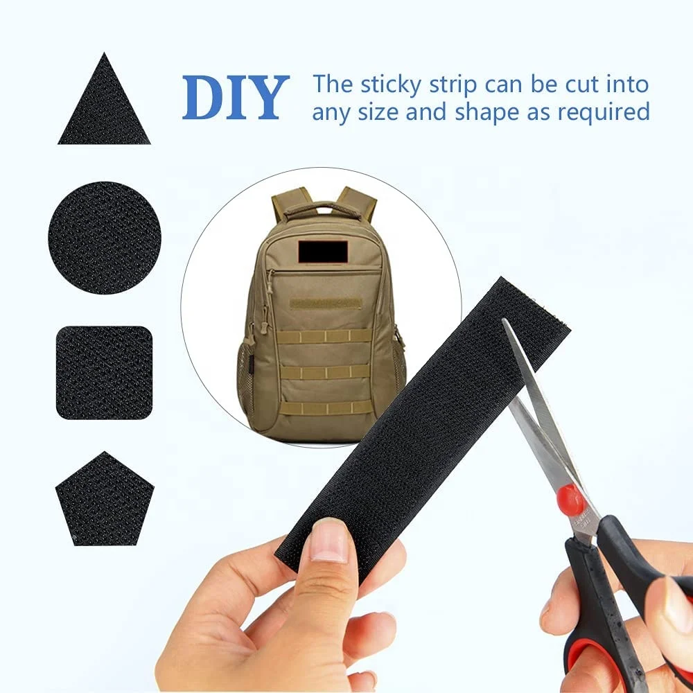 Strong Self Adhesive Hook and Loop Fastener Tape Nylon Sticker Adhesive Strips Glue Tape DIY Craft Accessories 16-150mm