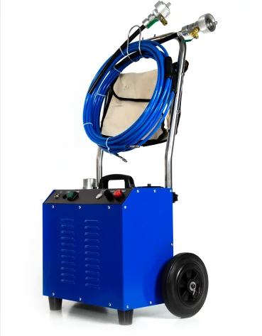 KT-202 condenser chiller and heat exchanger  tube cleaner machine spray water while brushing