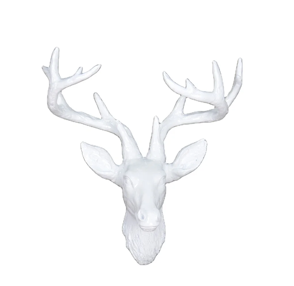 Home decor wall resin sculpture art shown 3D animals head statue wall sculpture
