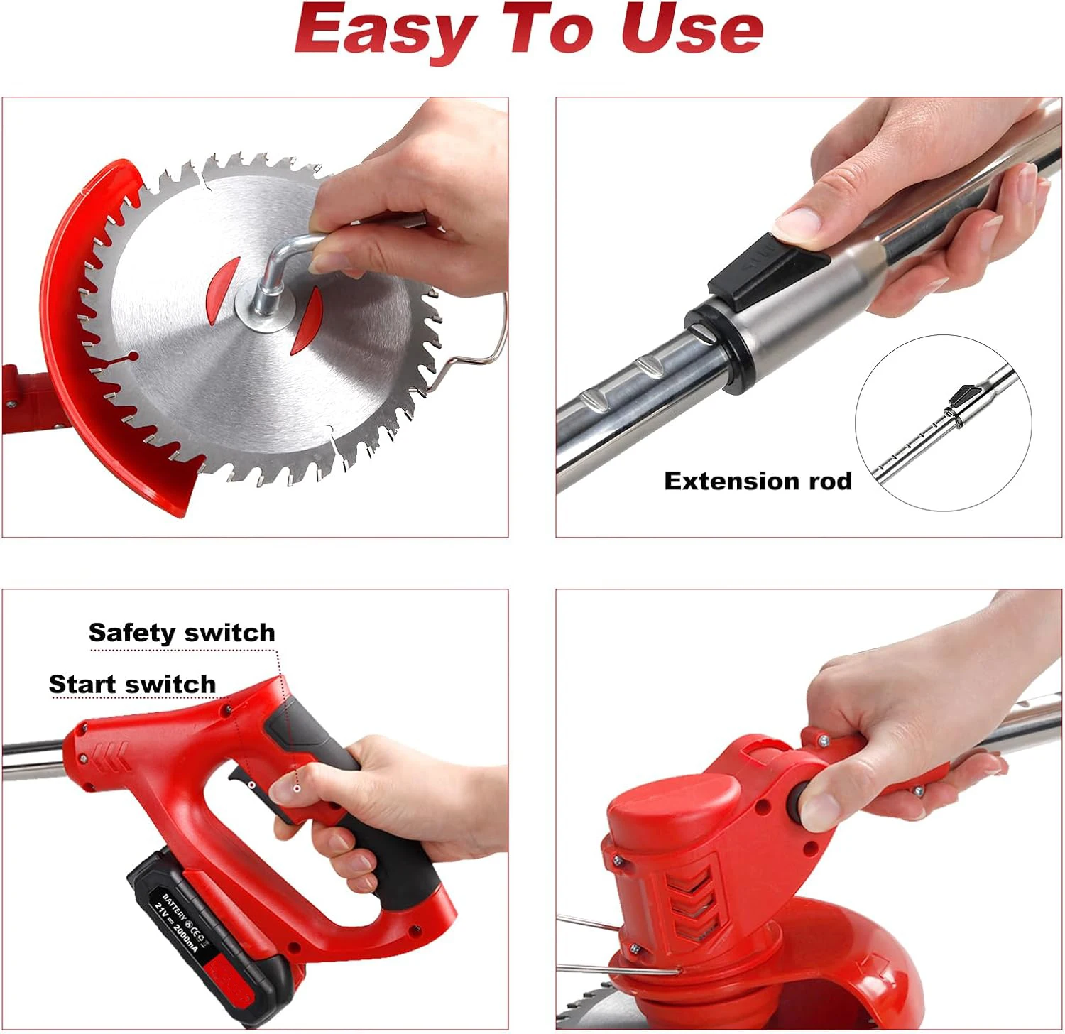 Powerful Motor High Efficiency Garden Tool Lawn Mower Grass Cutting Machine Grass Trimmer Brush Cutter