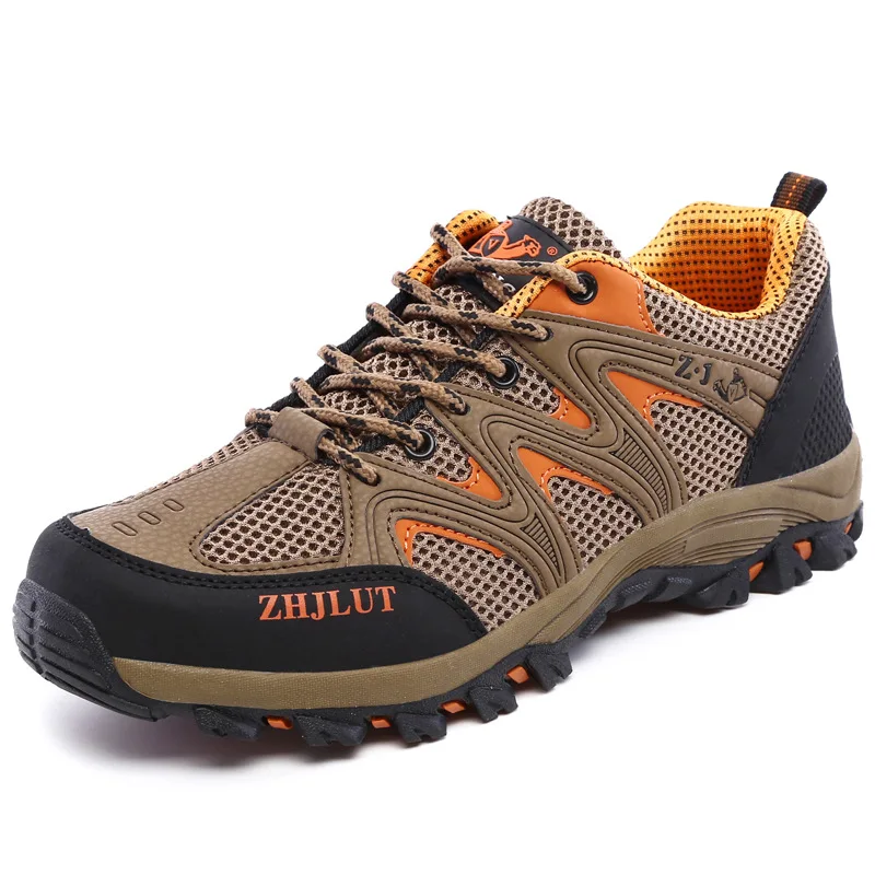
2019 Wholesale Unisex Sports Sneakers Mesh Upper Outdoor Activity Men Waterproof Hiking Shoes 