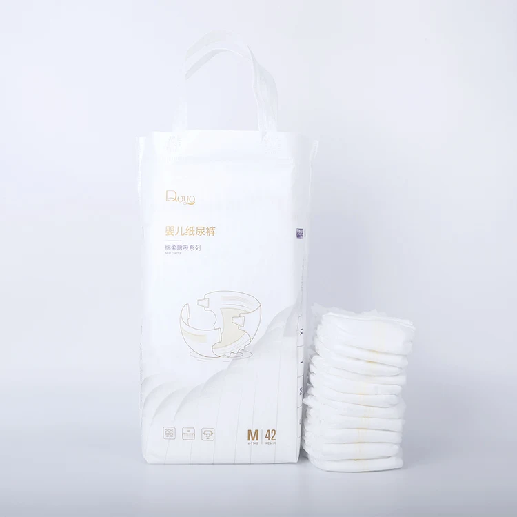 T Shape 100% Biodegradable Elastic Waistband Muslin Diaper with Wet Indicator Diapered Online in Yemen