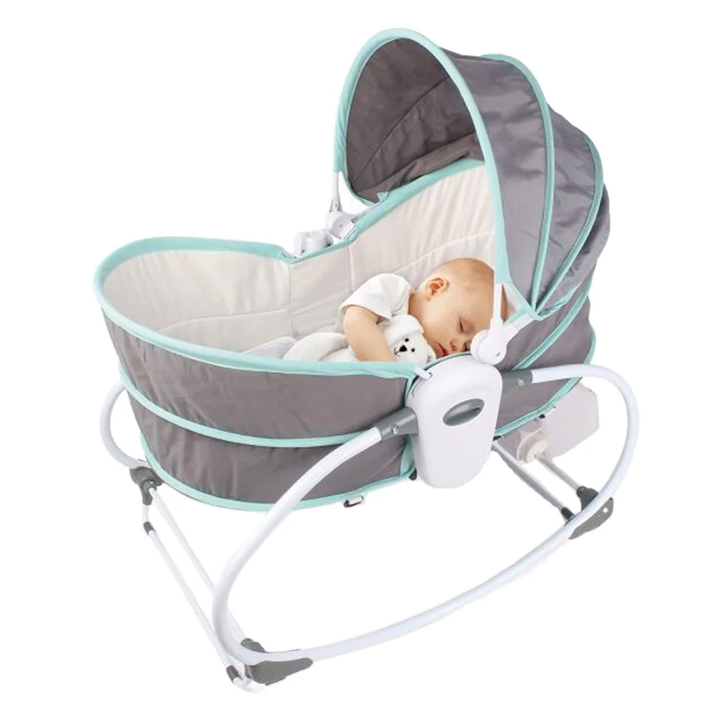 Модная Прямая поставка с завода 2020, современное кресло milti fuction 5IN1modern, автоматическая качалка, плюшевая музыкальная кроватка-качалка для сна, детская кроватка