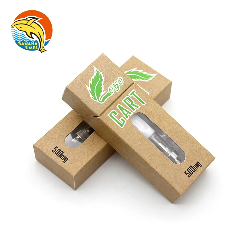 
OEM package New 510 Thread Cartridge Bananatimes 510 Glass Ceramic Coil C4 Cartridge Electric Cigarette 
