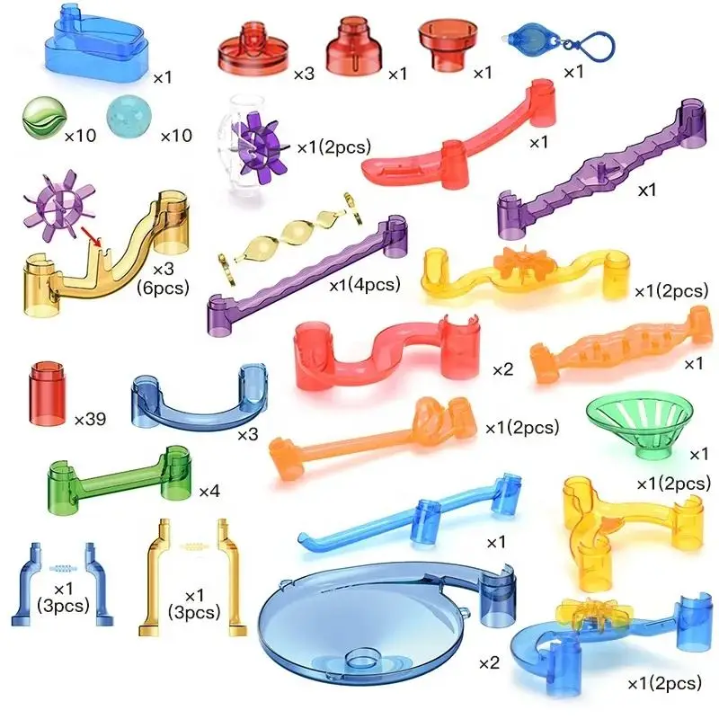 KSF Marble Maze Game Building Toy For Kid Marble Track Race Set STEM Learning Toy Children Gift