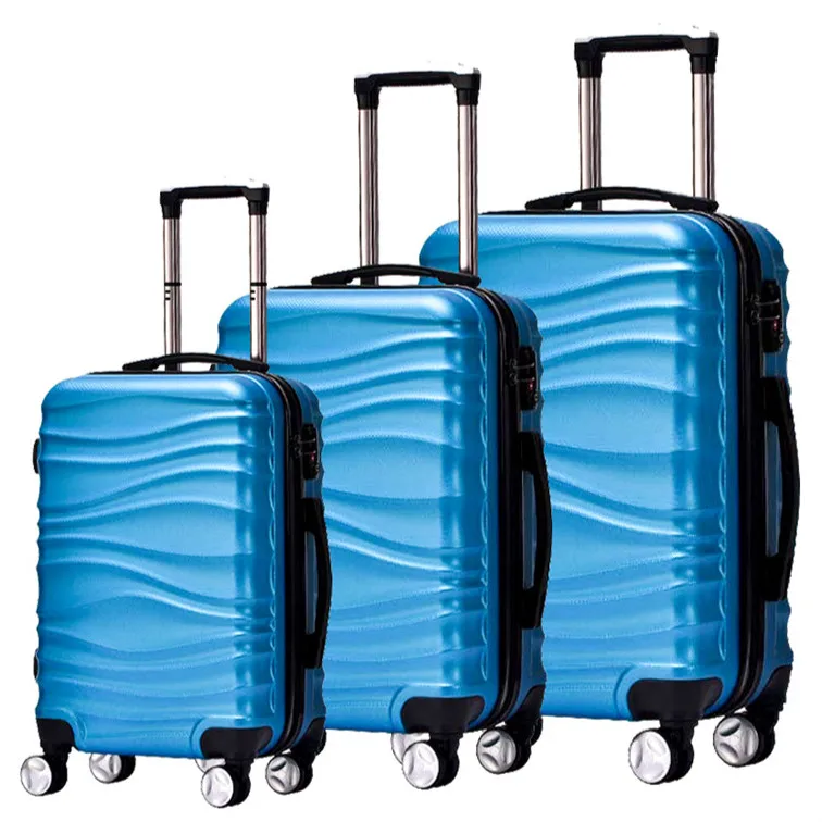 Top Sale Best Travel Trendy 3 Pieces Abs Trolley Suitcase Set/luggage With Wheels Abs Trolley Bags