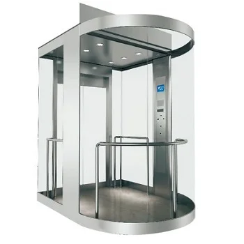 Outdoor elevator with glass elevator cabin lifts elevator