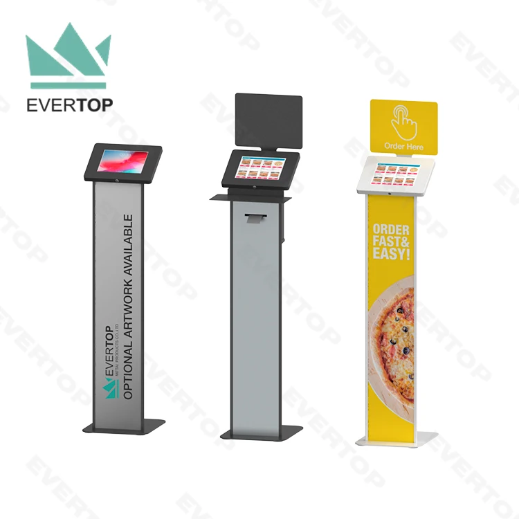 LSF09 8 inch 10 inch 13 inch Floor Stand Tablet Kiosk for Android for iPad Tablet Kiosk Floor Standing Metal Feedback Kiosk