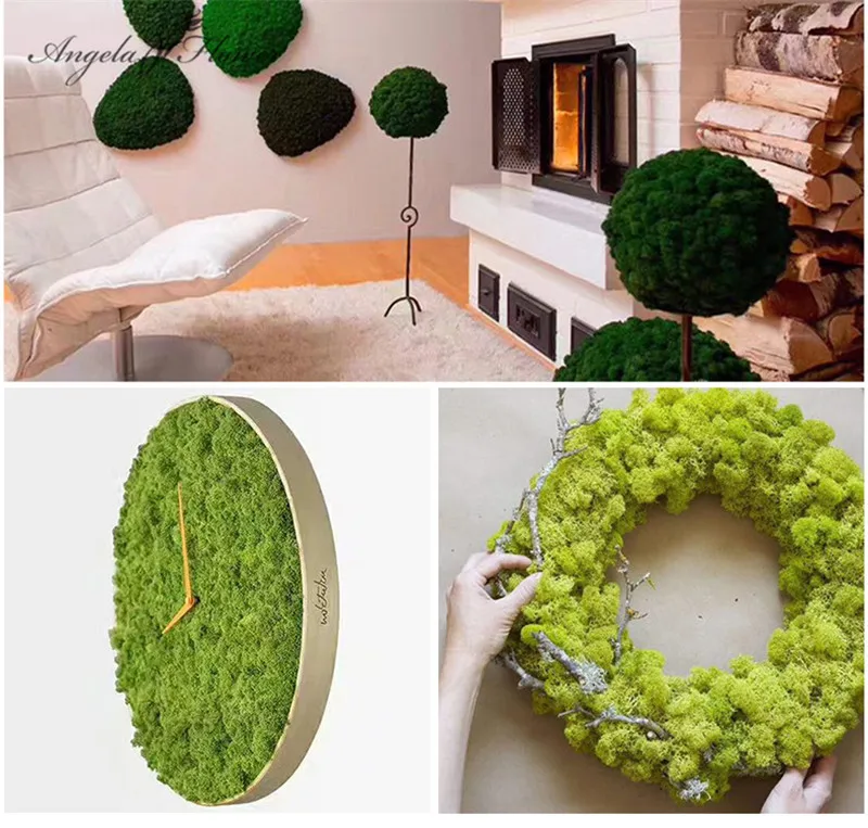 Cheap 200g HI-Q artificial moss grass plants DIY decor flower for home landscape plants wall garden