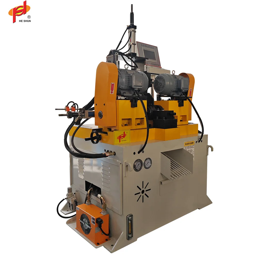 Automatic Feeding Double Head Chamfering Tube Surface Chamfer End Reducing Chamfering Machine