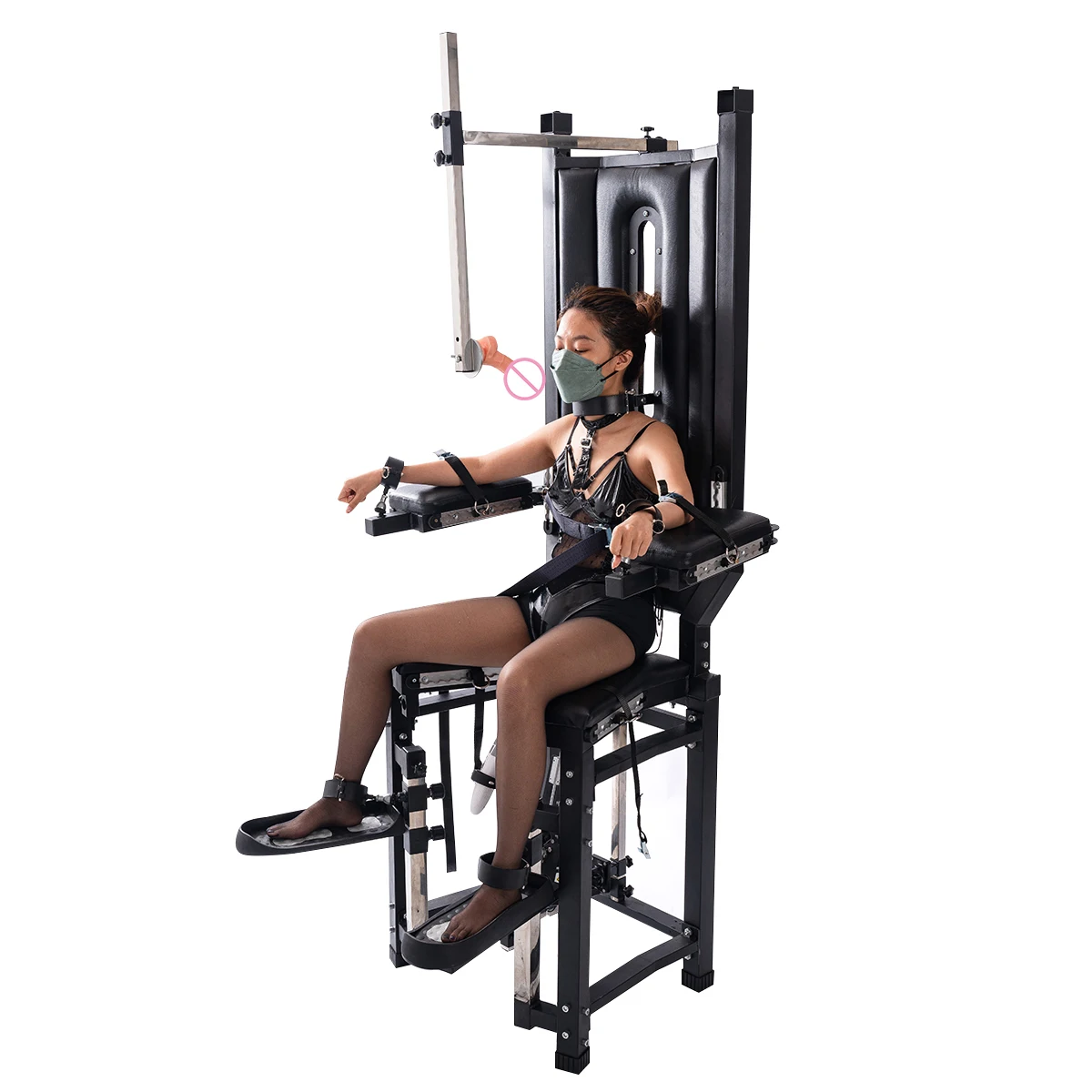 Large BDSM sex furniture male and female king training chair punishment props rack bondage fixed chair