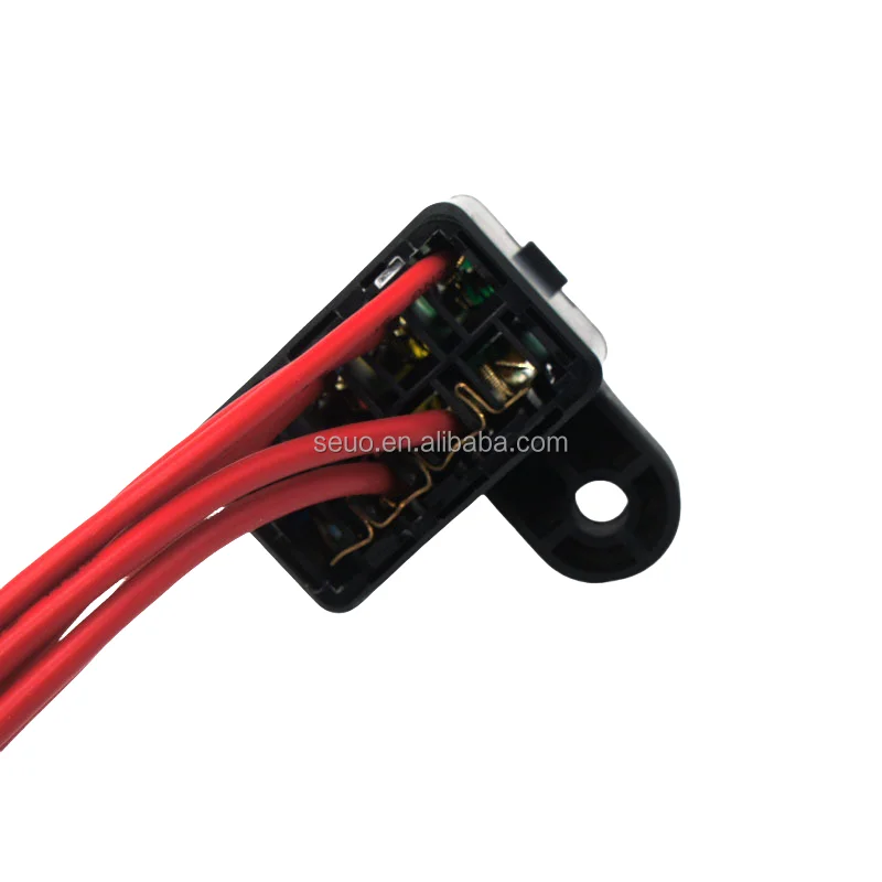 car vehicle line modification 4-way fuse box medium safety plate terminal small size fuse box