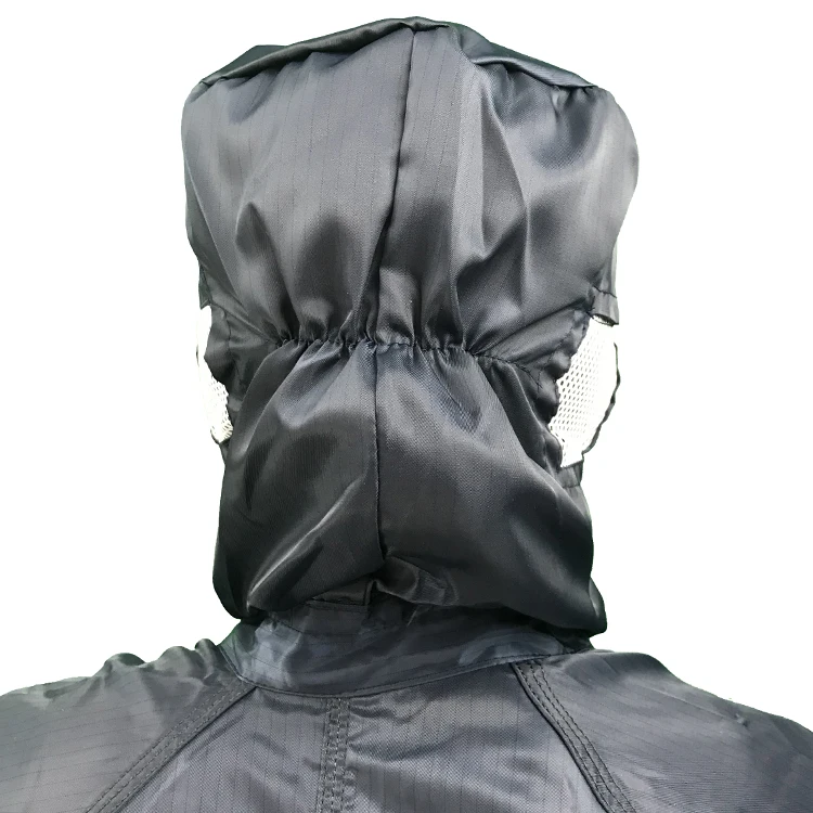 Washable Safety Working ESD Anti Static Cleanroom Clothes Coverall For Cleanroom