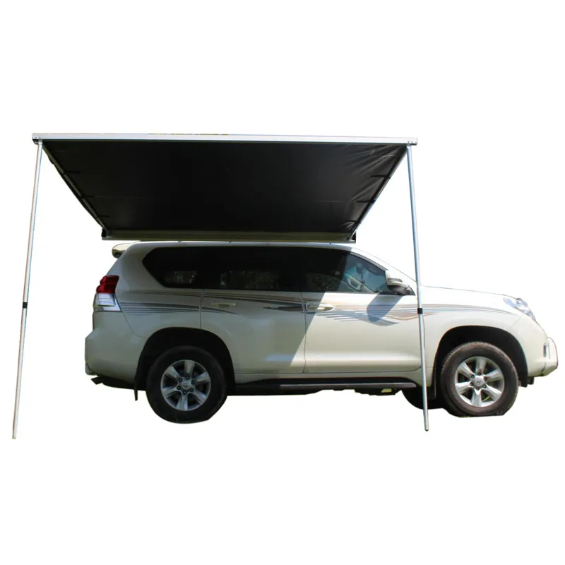 Aluminum 4x4 flat camping tent car side awning SUV roof awning Shade Cover for Camper Trailer privacy screen side car awning