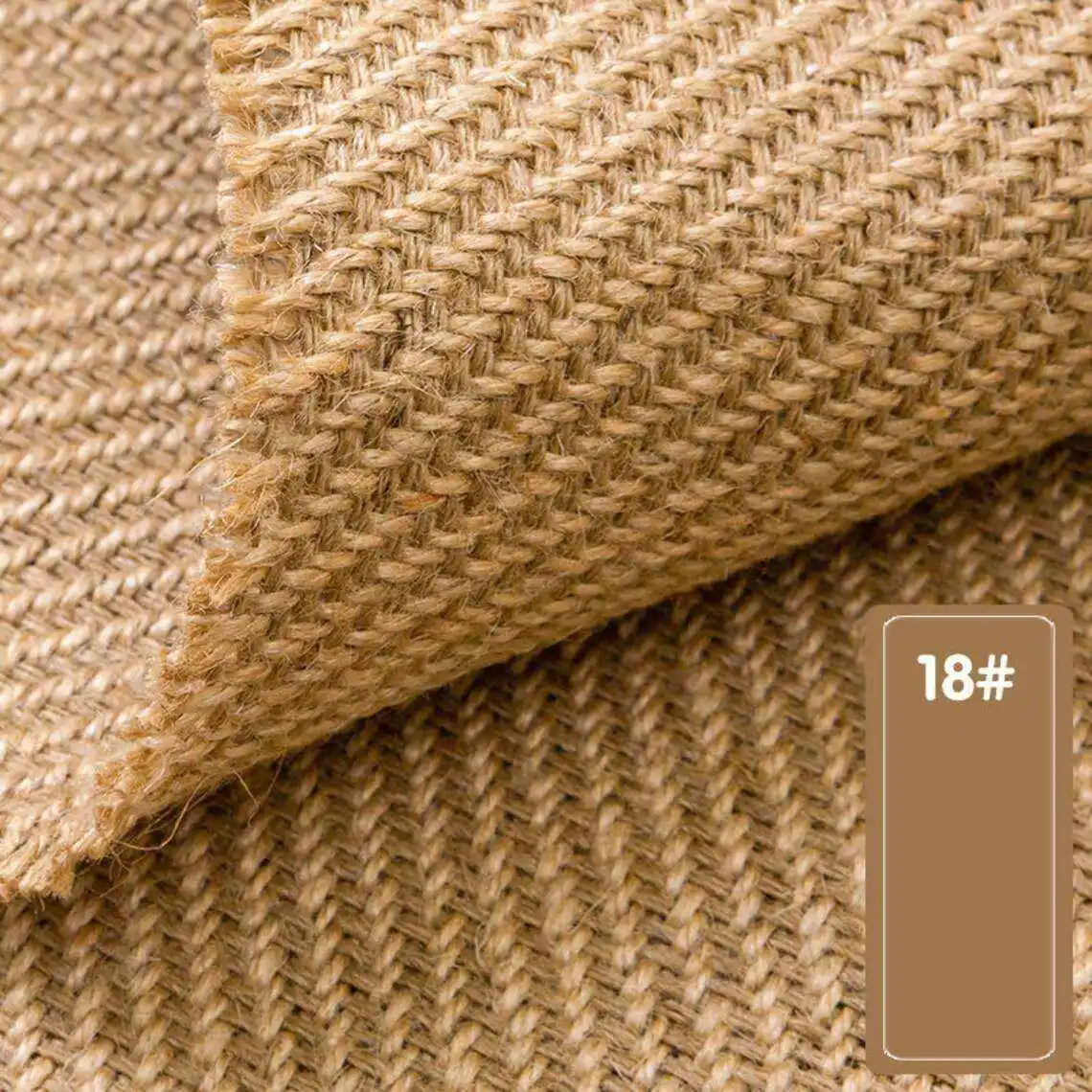 JIAHE Cheap Price Eco Friendly Burlap Jacquard Linen Jute Fiber 100% Jute Fabric