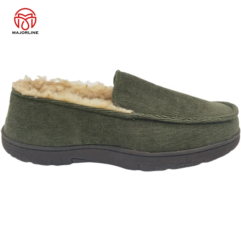 OEM selling  Manufacturer Custom Wholesale coduroy Slippers for Men Flat Moccasins Loafer Driving Shoes Dress Shoes for Men