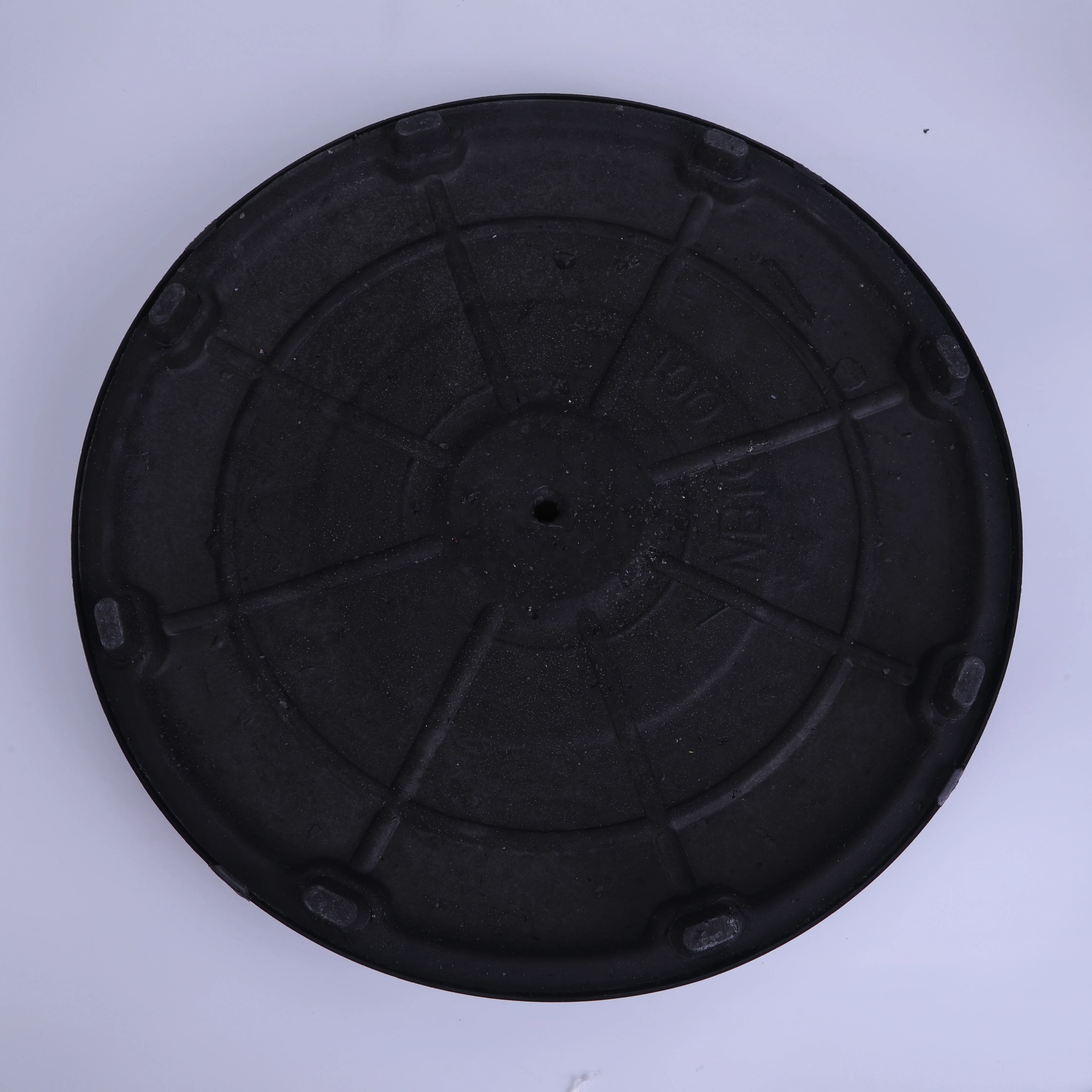 Black Adjustable Height Round Stand Fan Base Spare Part Column With Hex Screw Washer