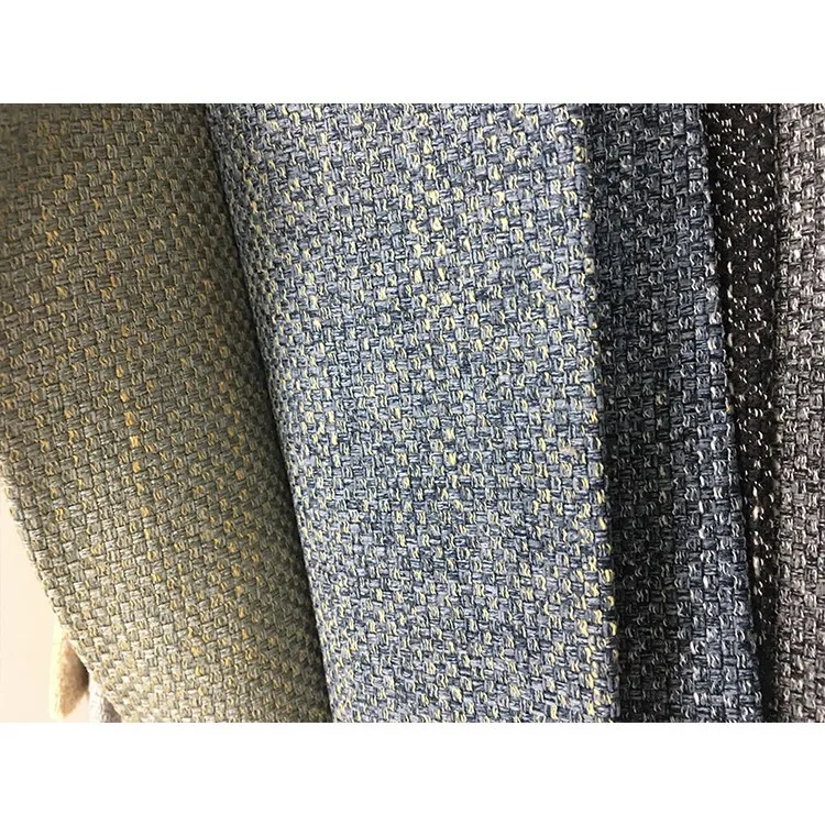 Customized Linen Style Black And White  Lace Fabrics Polyester