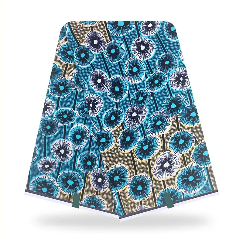  Африканская ткань Анкара батик ручной работы 100% хлопок Африканский принт аксессуары длина 6 ярдов восковая с принтом